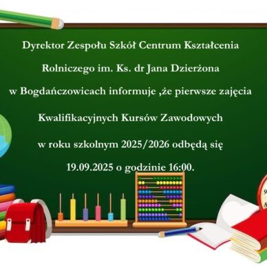 Kwalifikacyjne Kursy Zawodowe 2025/2026