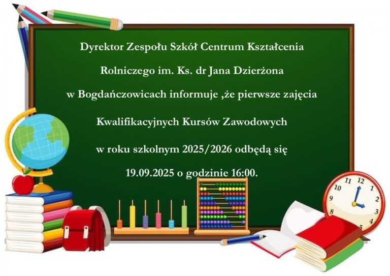 Kwalifikacyjne Kursy Zawodowe 2025/2026
